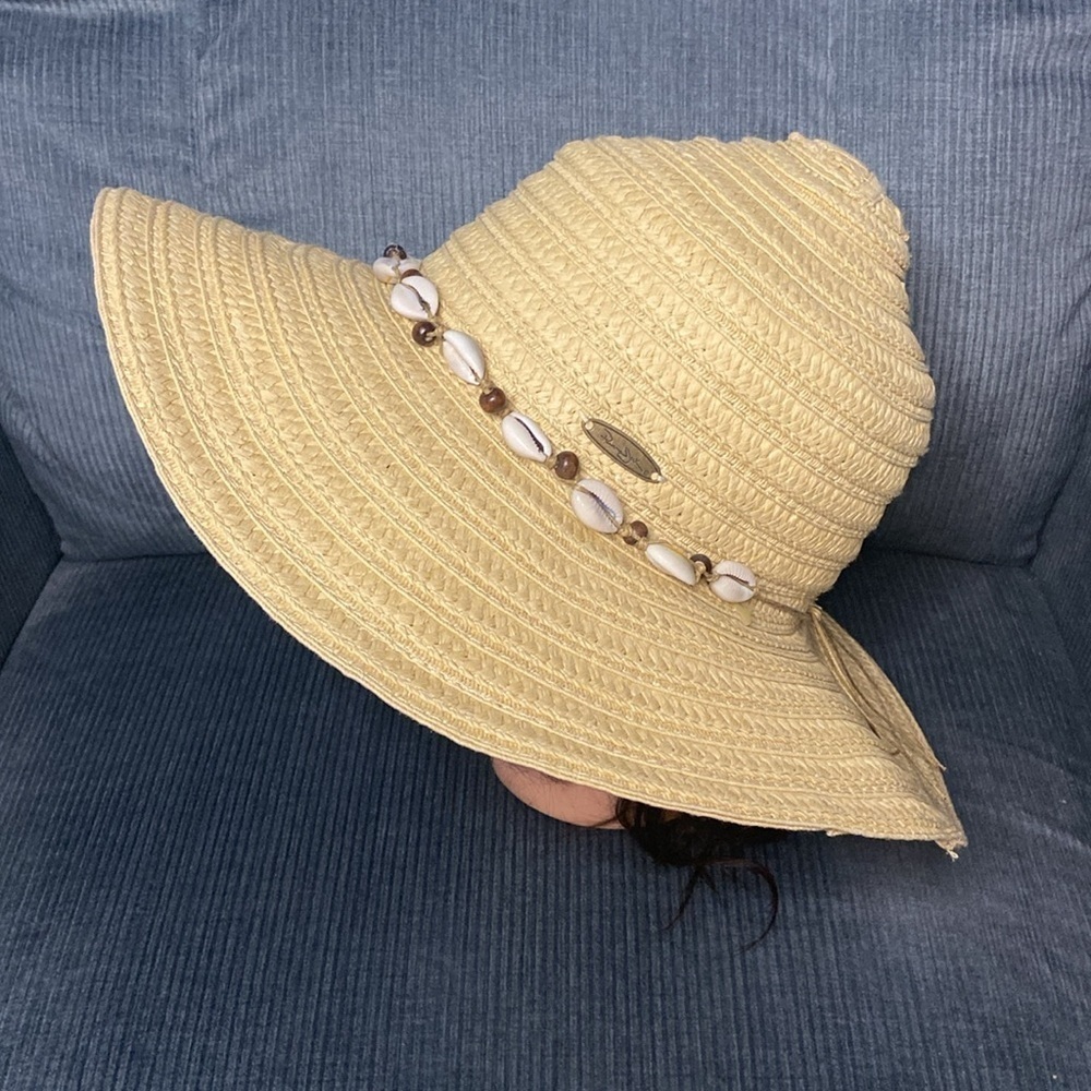 Panama Jack Floppy Hat Seashell Hat Band One Size